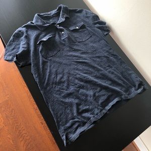 Gap Double Pocket Blue Polo Shirt size XL
